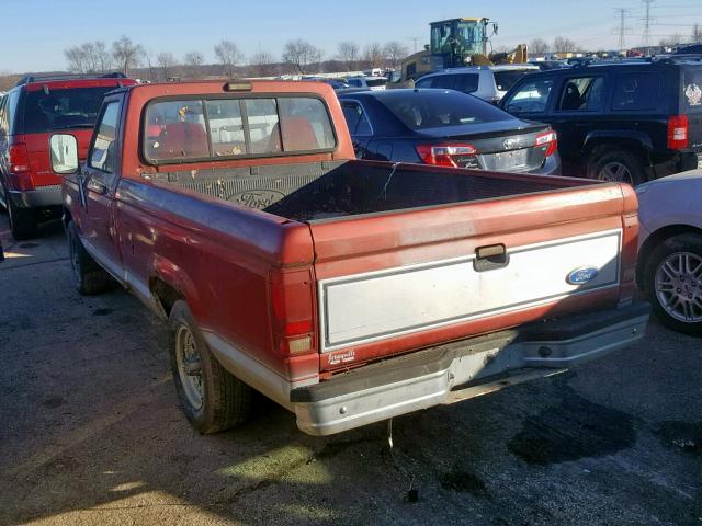 1FTCR10AXNPA50632 - 1992 FORD RANGER RED photo 3