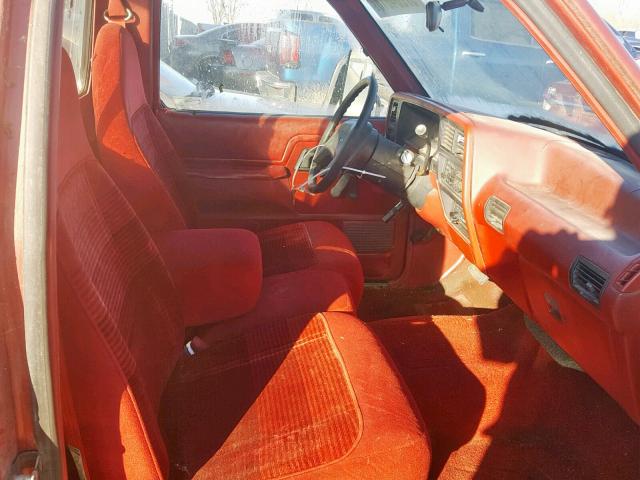 1FTCR10AXNPA50632 - 1992 FORD RANGER RED photo 5