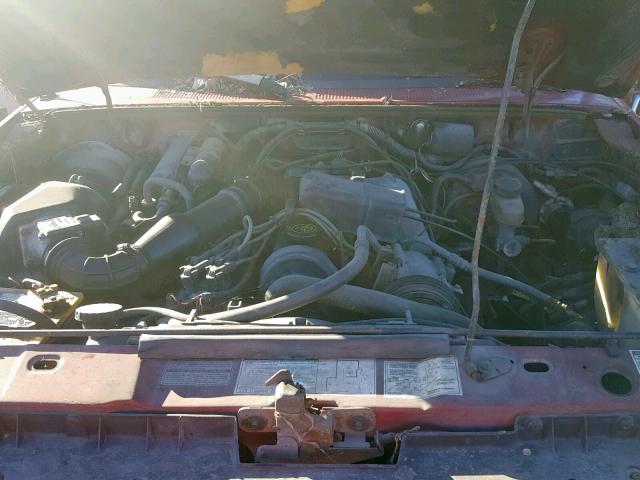 1FTCR10AXNPA50632 - 1992 FORD RANGER RED photo 7