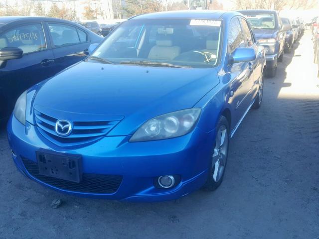 JM1BK143341107685 - 2004 MAZDA 3 HATCHBAC BLUE photo 2