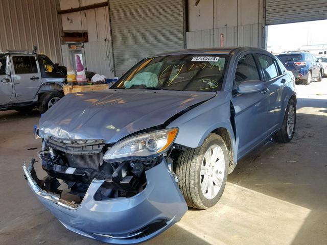 1C3CCBAB7DN669458 - 2013 CHRYSLER 200 LX BLUE photo 2