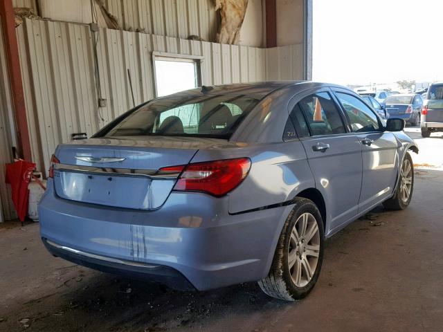 1C3CCBAB7DN669458 - 2013 CHRYSLER 200 LX BLUE photo 4