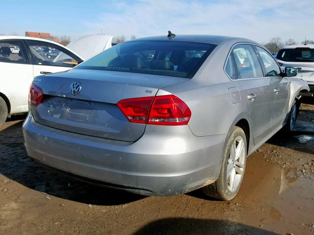 1VWBP7A37EC002336 - 2014 VOLKSWAGEN PASSAT SE SILVER photo 4