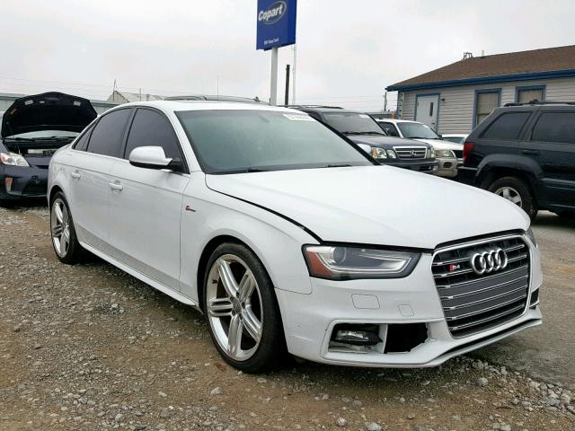 WAUBGBFL9EA147210 - 2014 AUDI S4 PREMIUM WHITE photo 1