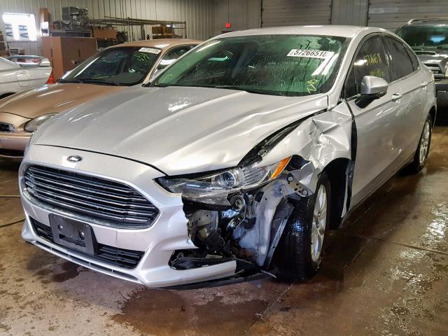 3FA6P0G79GR215014 - 2016 FORD FUSION S SILVER photo 2