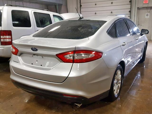 3FA6P0G79GR215014 - 2016 FORD FUSION S SILVER photo 4