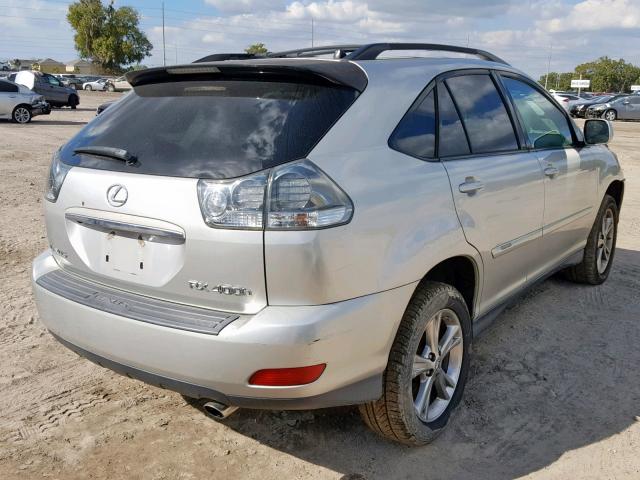 JTJGW31U672004081 - 2007 LEXUS RX 400H SILVER photo 4