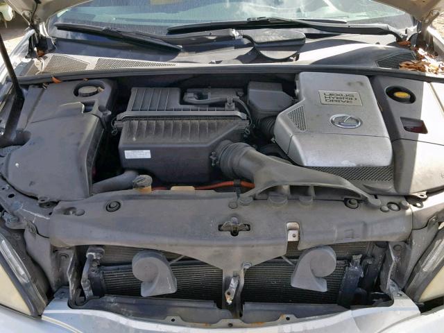 JTJGW31U672004081 - 2007 LEXUS RX 400H SILVER photo 7