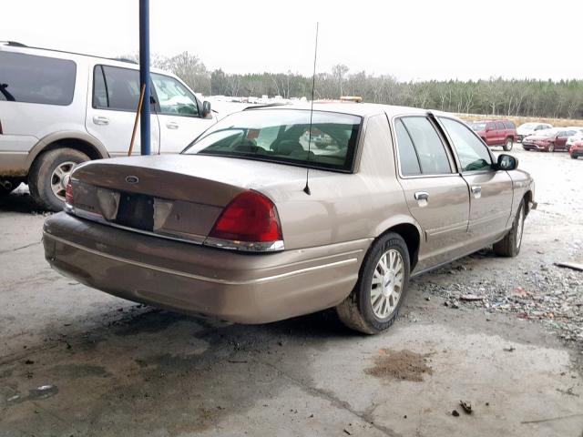 2FAFP74W25X108552 - 2005 FORD CROWN VICT TAN photo 4