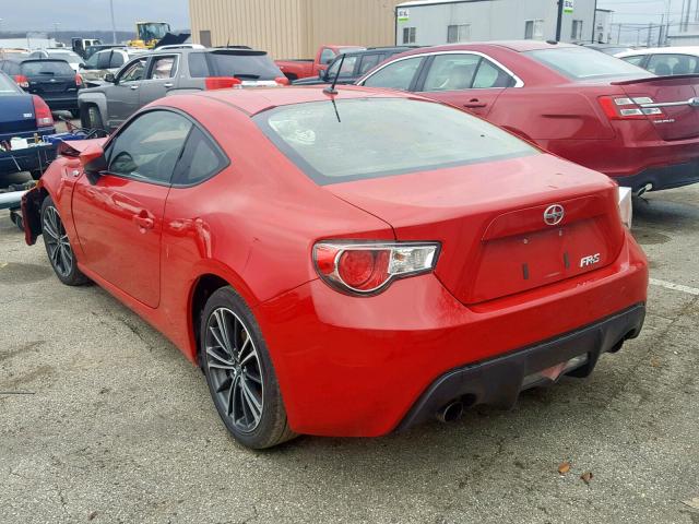 JF1ZNAA19D1729562 - 2013 TOYOTA SCION FR-S RED photo 3