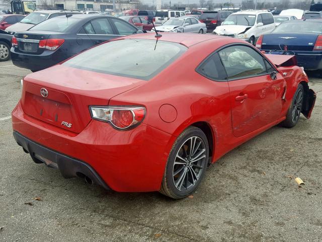 JF1ZNAA19D1729562 - 2013 TOYOTA SCION FR-S RED photo 4