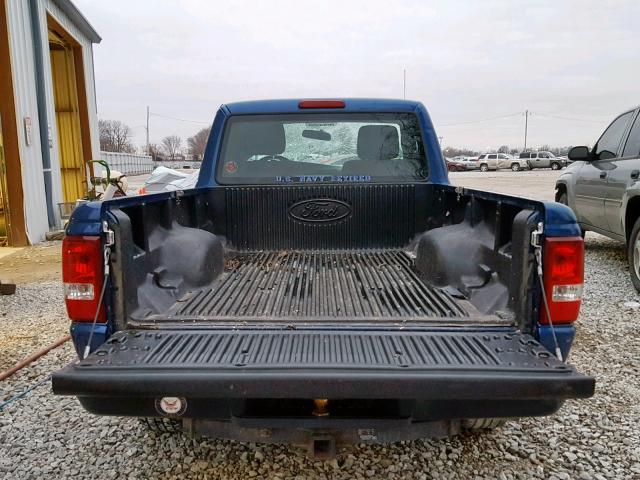 1FTKR1AD3APA03618 - 2010 FORD RANGER BLUE photo 6