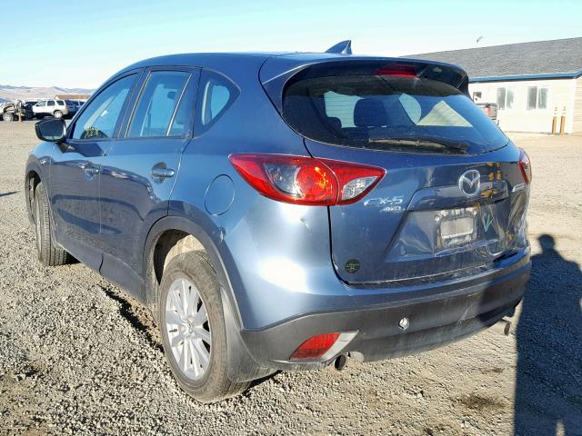 JM3KE4BY6G0910628 - 2016 MAZDA CX-5 SPORT BLUE photo 3