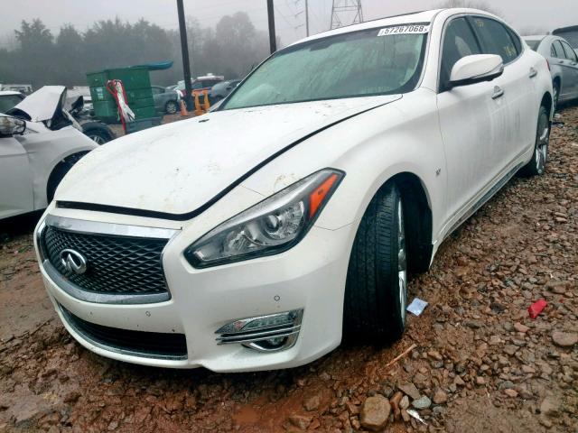 JN1BY1PP8FM601879 - 2015 INFINITI Q70L 3.7 WHITE photo 2