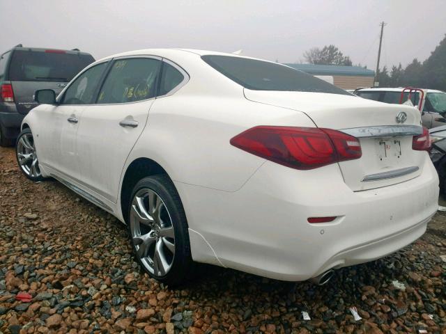 JN1BY1PP8FM601879 - 2015 INFINITI Q70L 3.7 WHITE photo 3