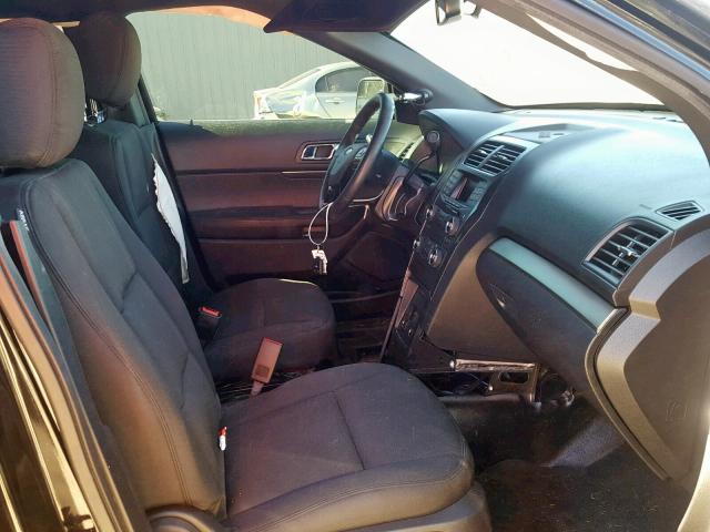 1FM5K8AR5HGE00775 - 2017 FORD EXPLORER P BLACK photo 5