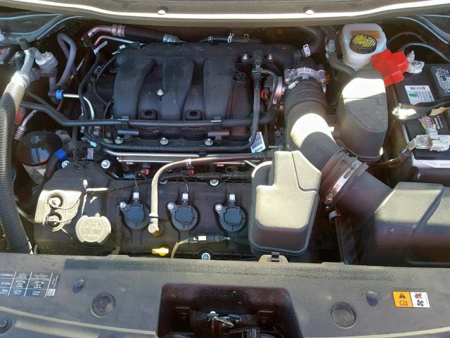 1FM5K8AR5HGE00775 - 2017 FORD EXPLORER P BLACK photo 7