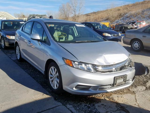 19XFB2F97CE073223 - 2012 HONDA CIVIC EXL SILVER photo 1