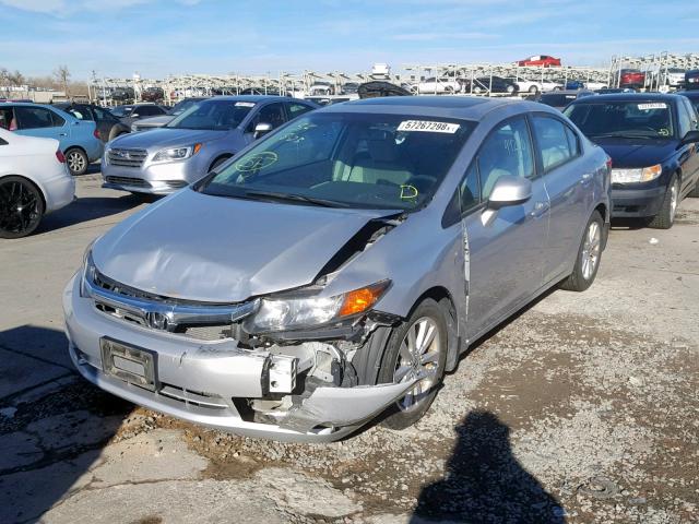 19XFB2F97CE073223 - 2012 HONDA CIVIC EXL SILVER photo 2