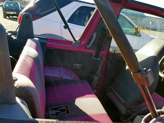 2CNBE18U2P6937047 - 1993 GEO TRACKER RED photo 6