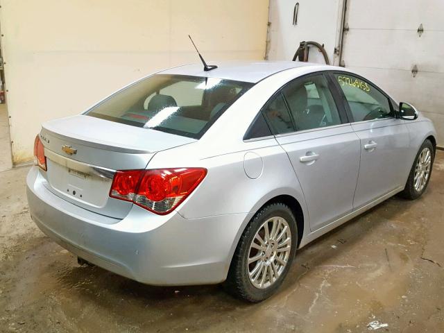 1G1PK5SCXC7203866 - 2012 CHEVROLET CRUZE ECO SILVER photo 4