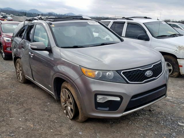 5XYKWDA21BG161968 - 2011 KIA SORENTO SX GRAY photo 1