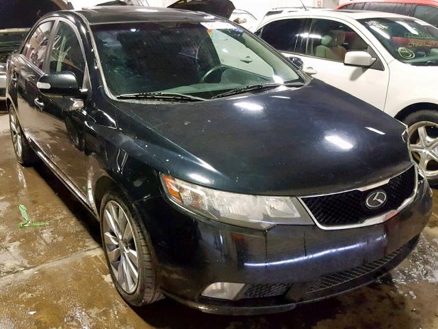 KNAFW4A39A5290619 - 2010 KIA FORTE SX BLACK photo 1