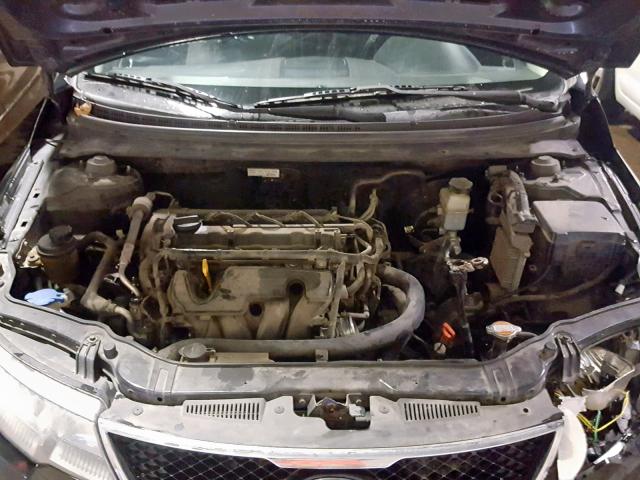 KNAFW4A39A5290619 - 2010 KIA FORTE SX BLACK photo 7