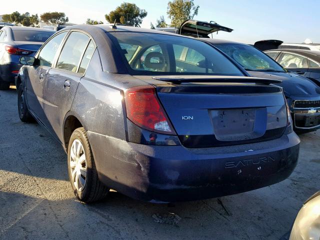 1G8AJ55F37Z126171 - 2007 SATURN ION LEVEL BLUE photo 3