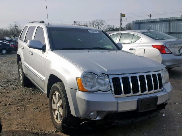 1J8HR58N18C213337 - 2008 JEEP GRAND CHER SILVER photo 1