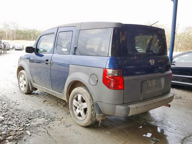 5J6YH18503L018870 - 2003 HONDA ELEMENT EX BLUE photo 3