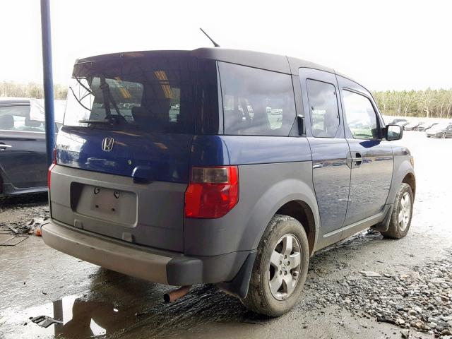 5J6YH18503L018870 - 2003 HONDA ELEMENT EX BLUE photo 4