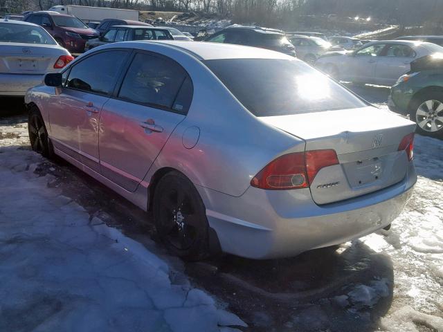 2HGFA16948H342224 - 2008 HONDA CIVIC EXL GRAY photo 3