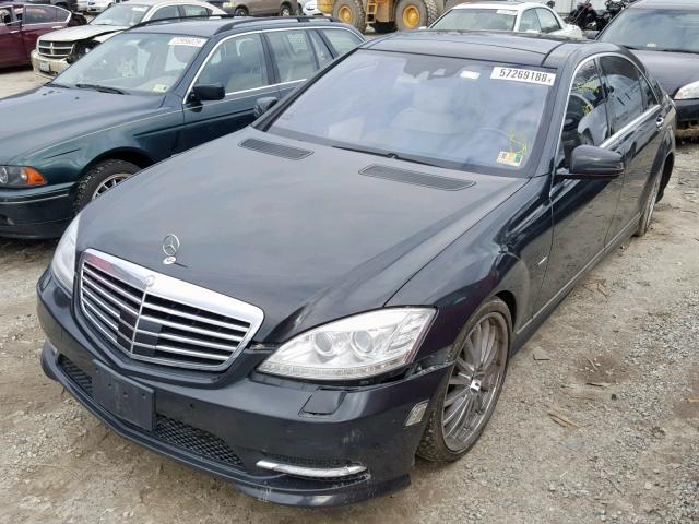 WDDNG7DB9CA469436 - 2012 MERCEDES-BENZ S 550 BLACK photo 2