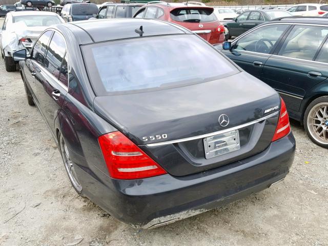 WDDNG7DB9CA469436 - 2012 MERCEDES-BENZ S 550 BLACK photo 3