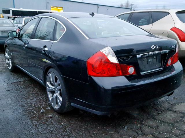 JNKBY01E36M203928 - 2006 INFINITI M45 BASE BLACK photo 3