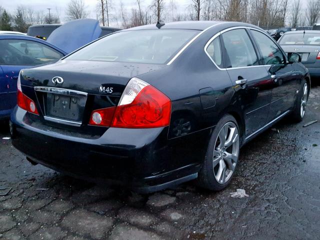 JNKBY01E36M203928 - 2006 INFINITI M45 BASE BLACK photo 4