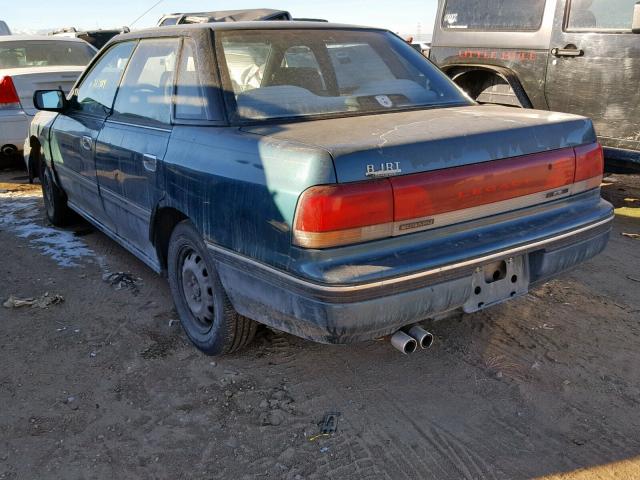 4S3BC6332R9651857 - 1994 SUBARU LEGACY L GREEN photo 3