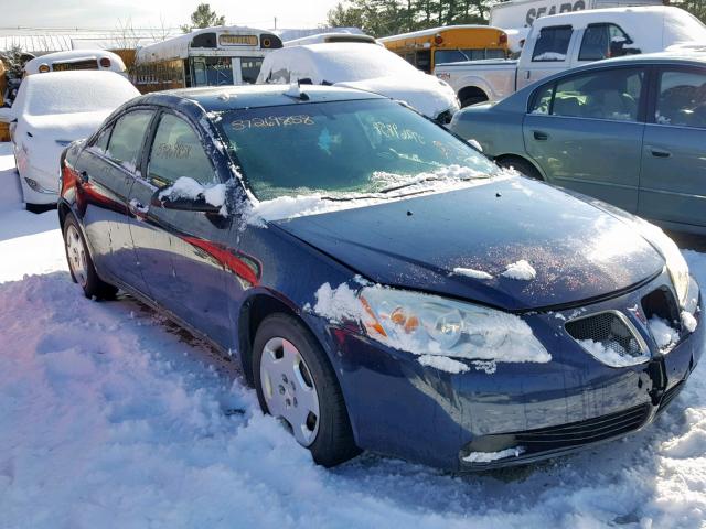 1G2ZF57B484127997 - 2008 PONTIAC G6 VALUE L BLUE photo 1