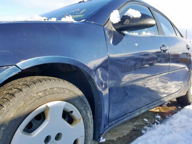 1G2ZF57B484127997 - 2008 PONTIAC G6 VALUE L BLUE photo 10