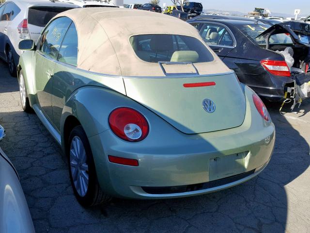 3VWRG31Y18M416007 - 2008 VOLKSWAGEN NEW BEETLE მწვანე ფოტო 3