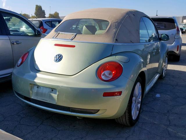 3VWRG31Y18M416007 - 2008 VOLKSWAGEN NEW BEETLE მწვანე ფოტო 4