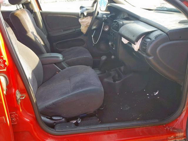 1B3ES46C31D127037 - 2001 DODGE NEON SE RED photo 5