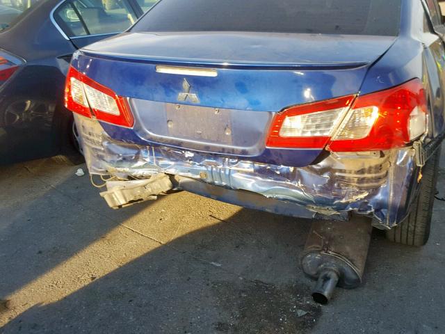 4A3AB46S39E001428 - 2009 MITSUBISHI GALANT SPO BLUE photo 9