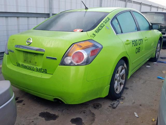 1N4CL21E69C185442 - 2009 NISSAN ALTIMA HYB GREEN photo 4