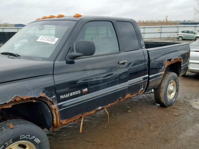 1B7KF23Z41J518993 - 2001 DODGE RAM 2500 BLACK photo 9