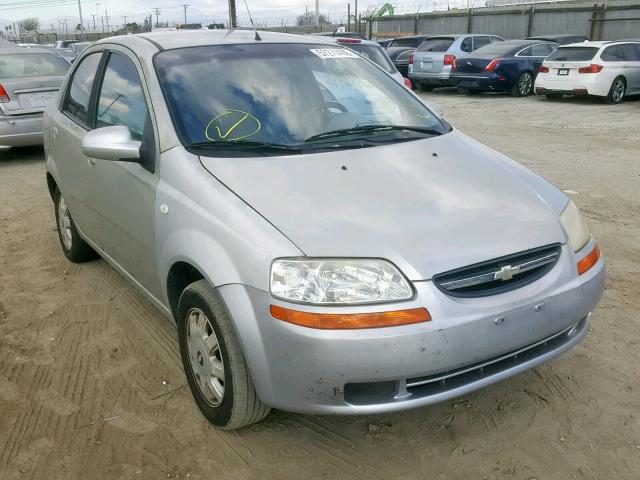KL1TD52645B378356 - 2005 CHEVROLET AVEO BASE Gümüş foto 1