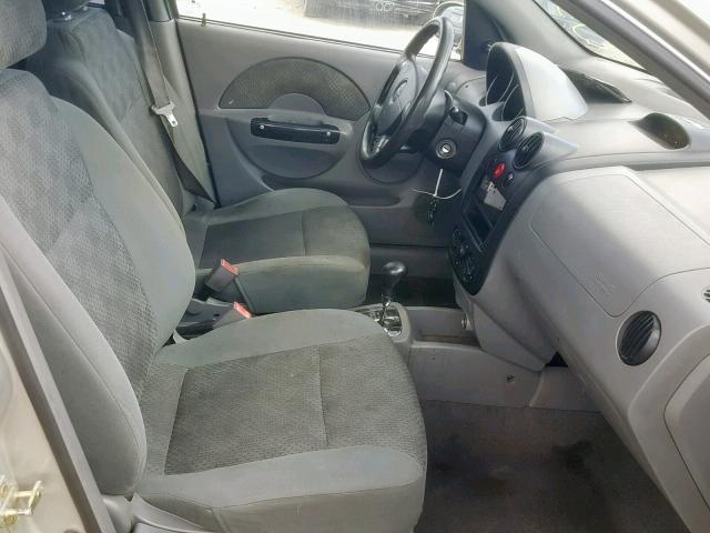 KL1TD52645B378356 - 2005 CHEVROLET AVEO BASE Gümüş foto 5