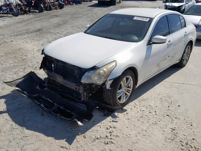 JN1CV6AP8BM502380 - 2011 INFINITI G37 BASE WHITE photo 2