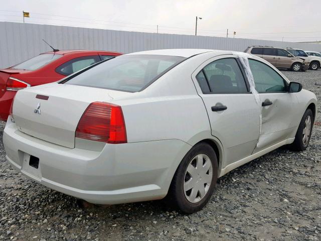 4A3AB26F04E093906 - 2004 MITSUBISHI GALANT DE WHITE photo 4